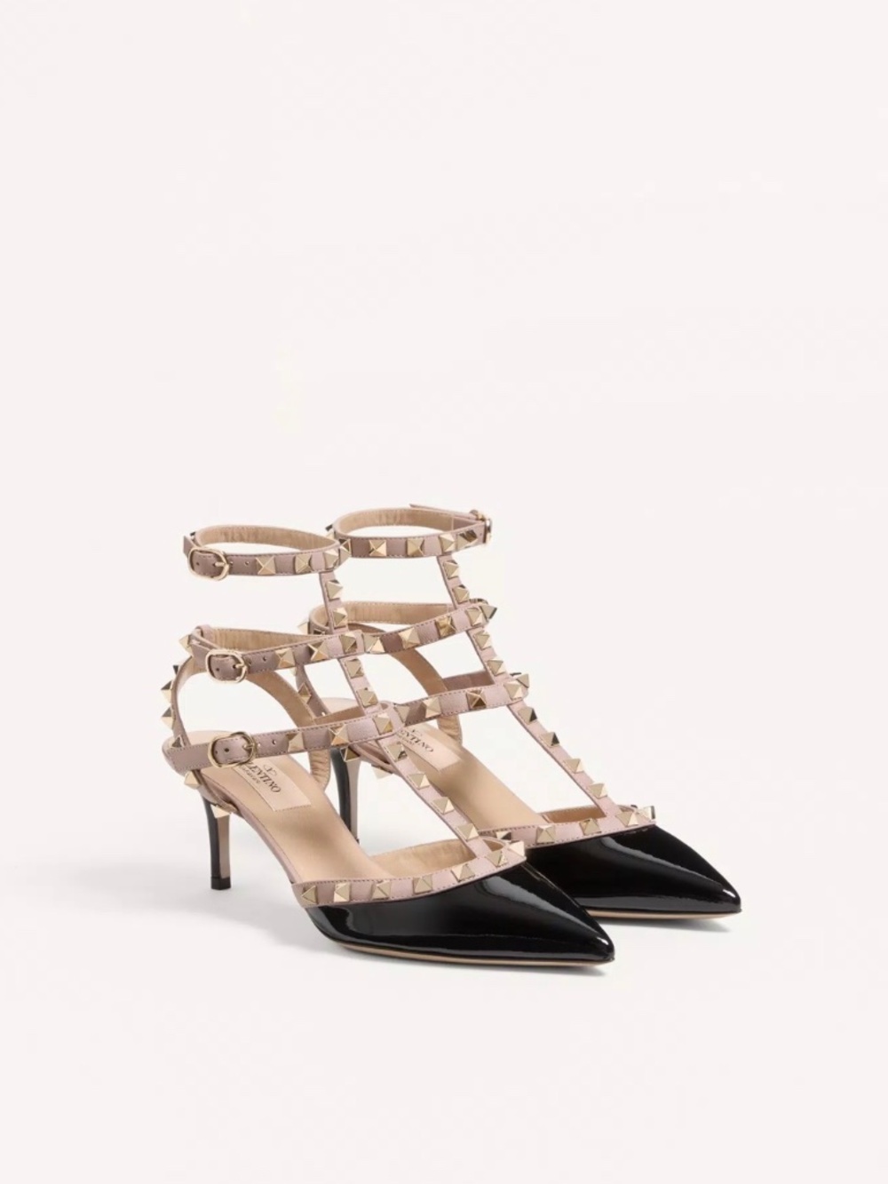 Valentino Rockstud Caged Patent Pump Size 40 Original